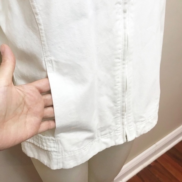 Canvas white columbia zip front jacket 🤍 - Picture 7 of 13